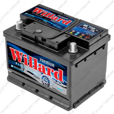 Batería auto Willard 12x75 cajón chico